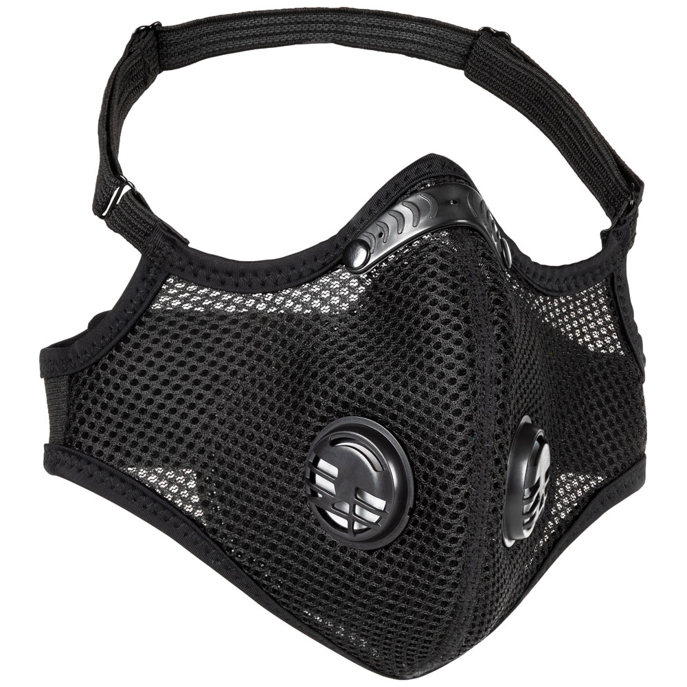 Reusable Face Mask Brown Pattern with Valve Breathing Filter - TDI