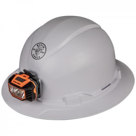 Hard Hat, Non-Vented, Full Brim Style with Headlamp main product view