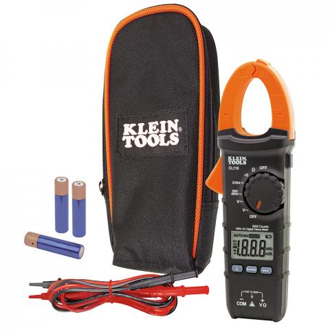 Clamp Meter, Digital AC Auto-Ranging Tester, 400 Amp main product view