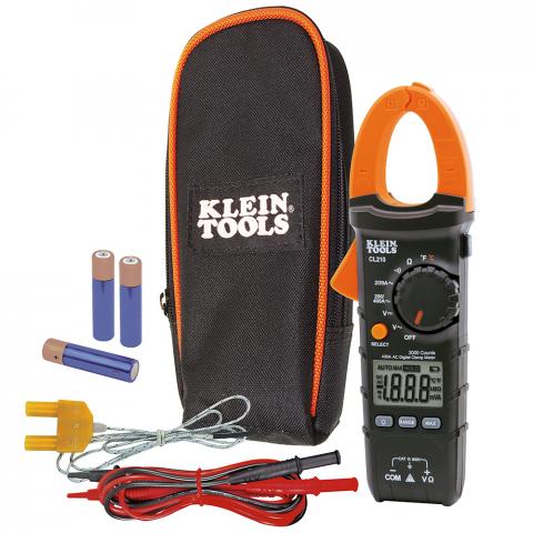 Clamp Meter, Digital AC Auto-Ranging Tester with Thermocouple Probe main product view