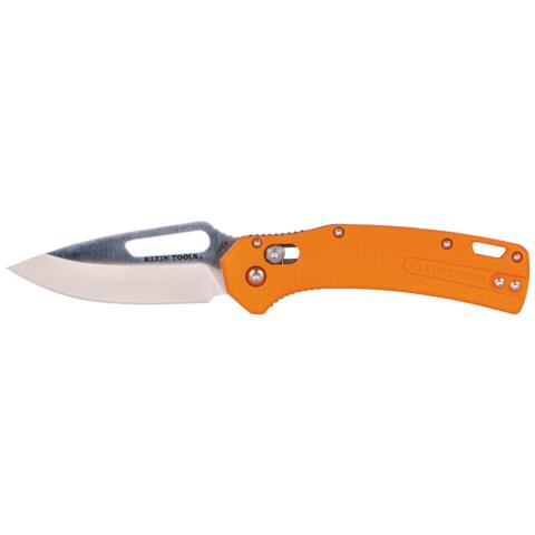 KTO Resurgence Fishing Knife, Drop Point Blade, Orange Handle main product view