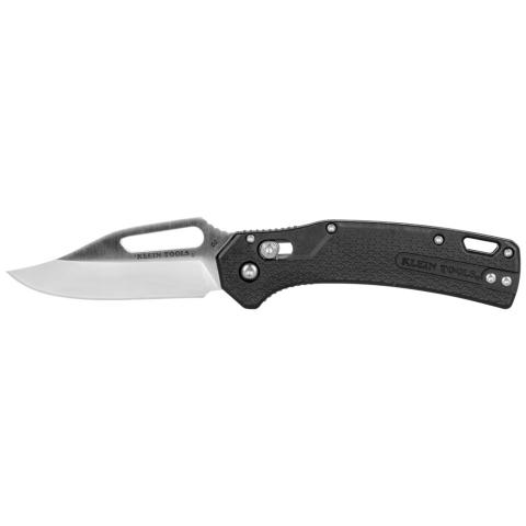 KTO Resurgence Knife, Clip Point Blade, Black Handle main product view