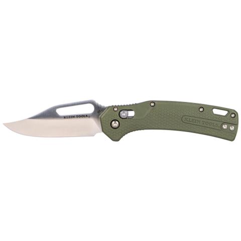 KTO Resurgence Knife, Clip Point Blade, Moss Green Handle main product view