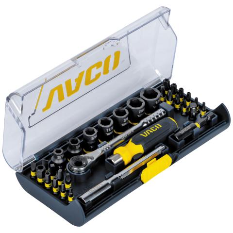 32-Piece SAE Compact Bit and Ratchet Set with Sockets main product view