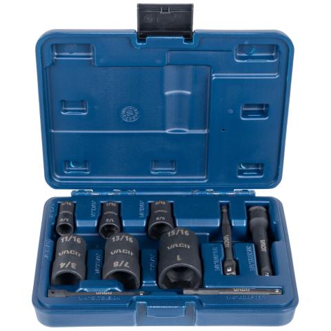 2-in-1 Flip Socket SAE Set, 1/4 and 3/8-Inch Drives, 10-Piece main product view