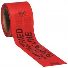 58002 - Caution Tape, Barricade, CAUTION-BURIED ELECTRIC LINE, Red, 200-Foot