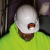 Hard Hat, Non-Vented, Cap Style with Headlamp, White view 6