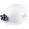 Safety Helmet, Non-Vented-Class E, with Rechargeable Headlamp, White view 3