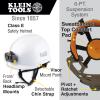 Safety Helmet, Non-Vented-Class E, with Rechargeable Headlamp, White view 1