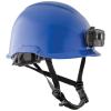 Safety Helmet, Non-Vented-Class E, with Rechargeable Headlamp, Blue view 3