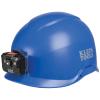 Safety Helmet, Non-Vented-Class E, with Rechargeable Headlamp, Blue view 2