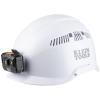 Safety Helmet, Vented-Class C, with Rechargeable Headlamp, White view 6