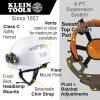Safety Helmet, Vented-Class C, with Rechargeable Headlamp, White view 1