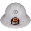 Hard Hat, Non-Vented, Full Brim Style with Headlamp view 3