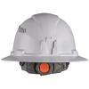 Hard Hat, Vented, Full Brim with Headlamp, White view 7