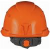 Hard Hat, Vented, Cap Style with Headlamp, Orange view 4