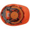 Hard Hat, Vented, Cap Style with Headlamp, Orange view 3