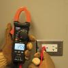 Clamp Meter, HVAC Digital AC Auto-Ranging Tester, 400 Amp with Temp view 1
