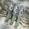 KTO Resurgence Knife, Drop Point Blade, Moss Green Handle view 1