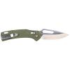KTO Resurgence Knife, Drop Point Blade, Moss Green Handle view 6