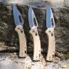 KTO Resurgence Knife, Drop Point Blade, Sand Handle view 2