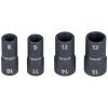 2-in-1 Flip Socket Metric and SAE Set, 1/4-Inch Drive, 9-Piece view 1