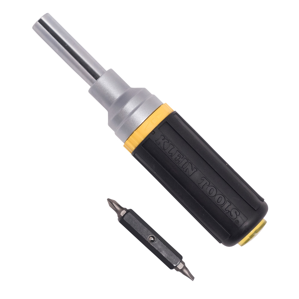 MultiBit Screwdriver / Nut Driver, 6in1, Ratcheting 32558 Klein
