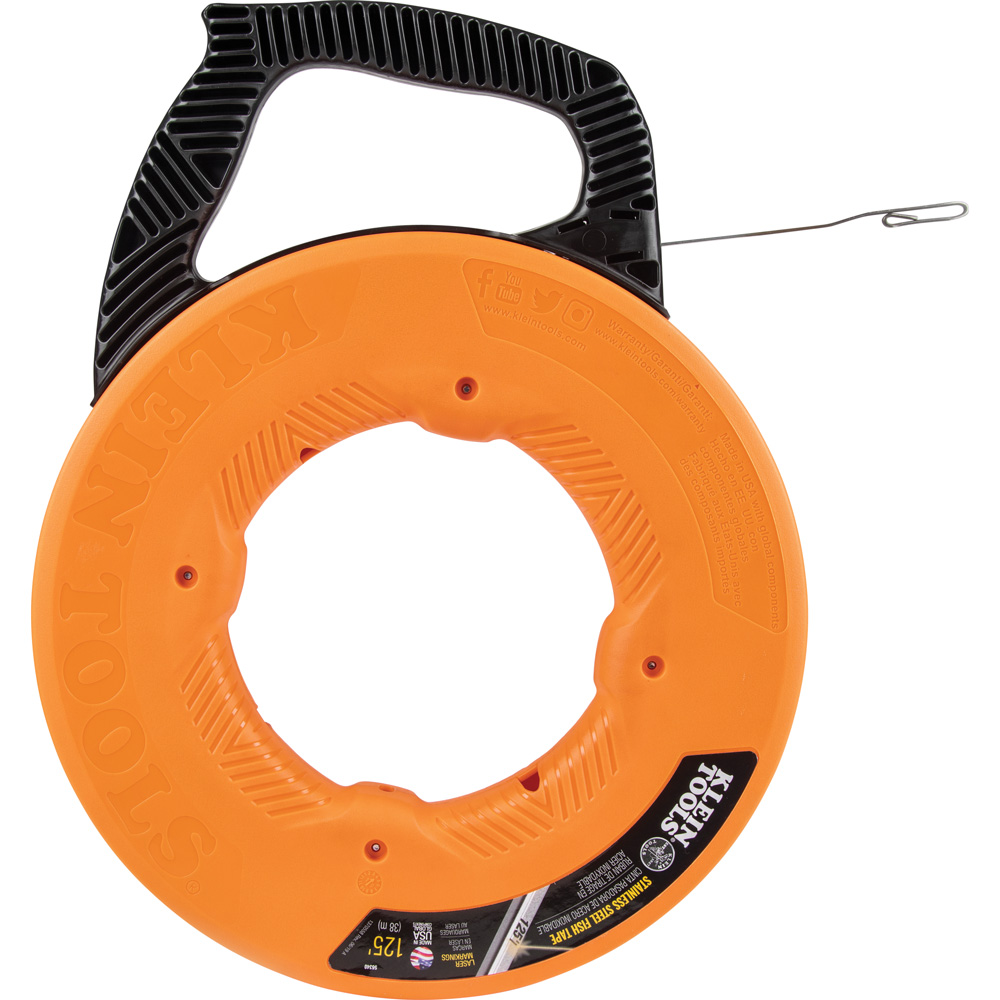 Stainless Steel Fish Tape, 1/8Inch x 125Foot 56340 Klein Connection