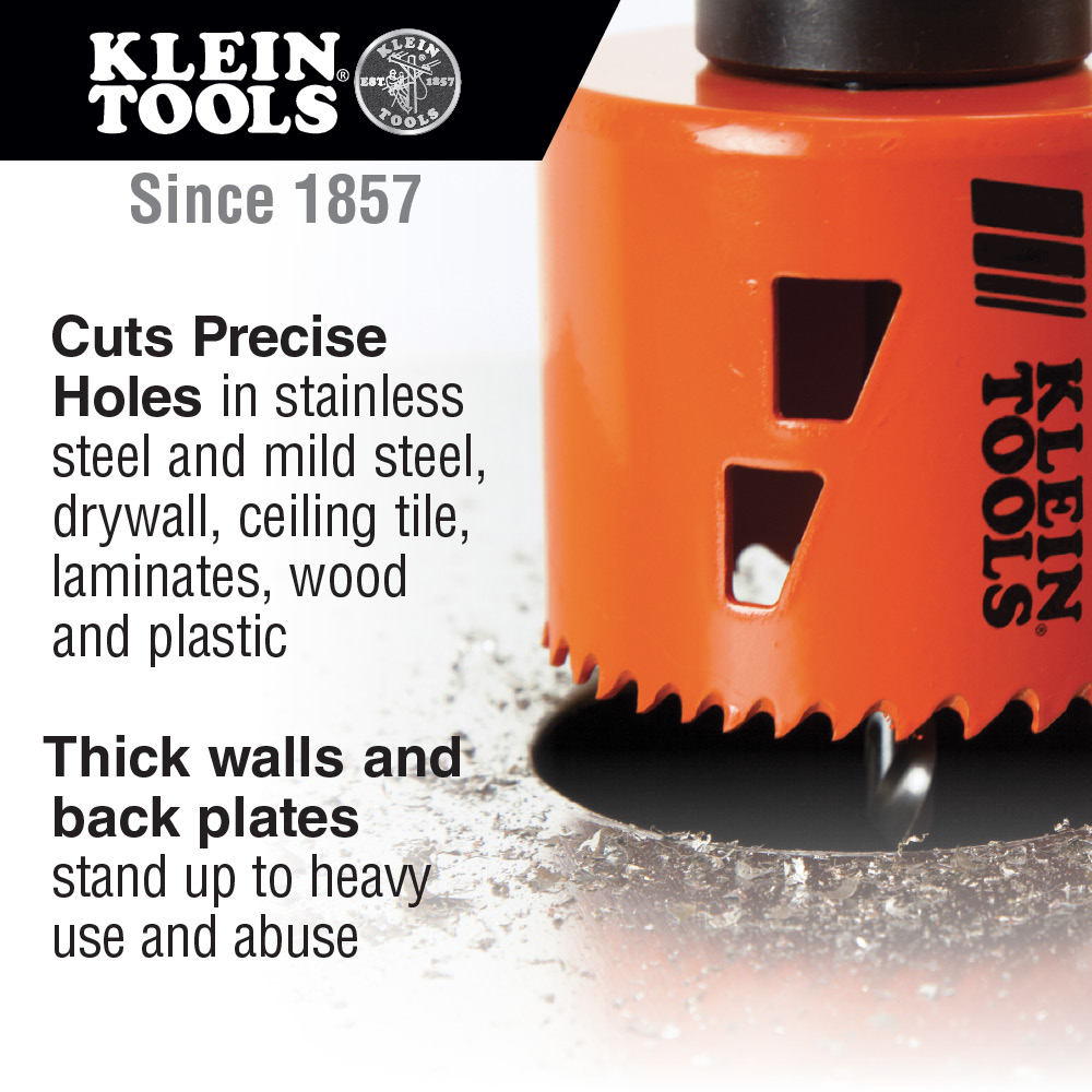 BiMetal Hole Saw, 7/8Inch 31914 Klein Connection