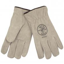 Lined Drivers Gloves, Suede Cowhide, X-Large
